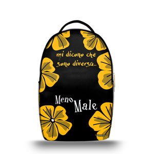 Zaino Imerial Mi Dicono che sono diversa flowers yellow