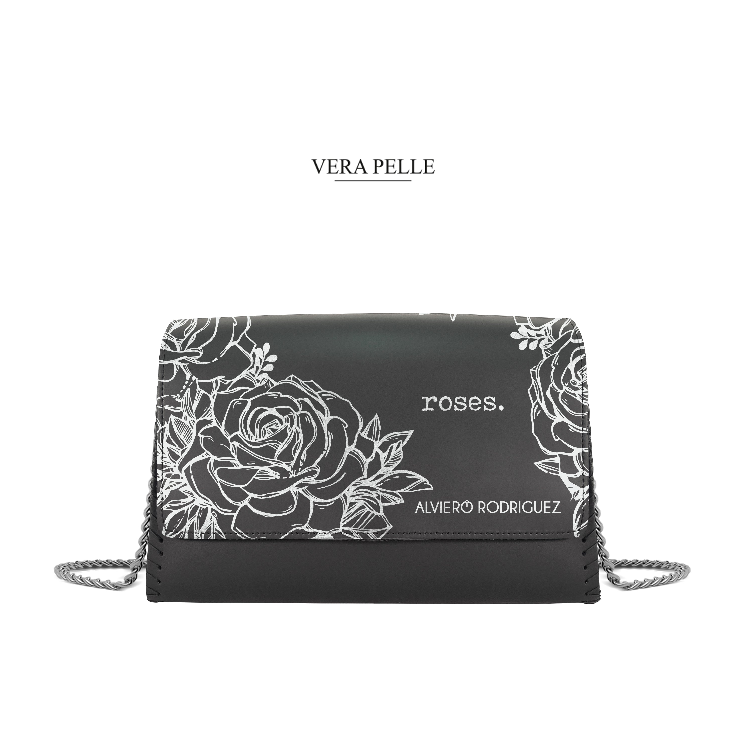 Borsa Pattine Alviero Rodriguez Borsa Roses White