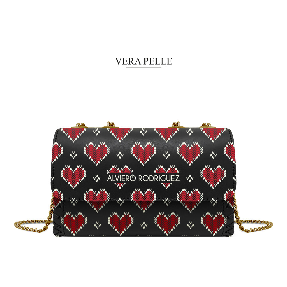 Borsa Madame Knit Hearts