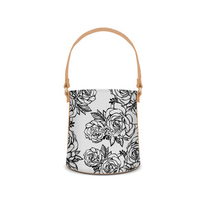 Borsa Secchiello Roses Black