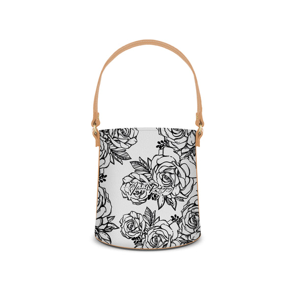 Borsa Secchiello Roses Black
