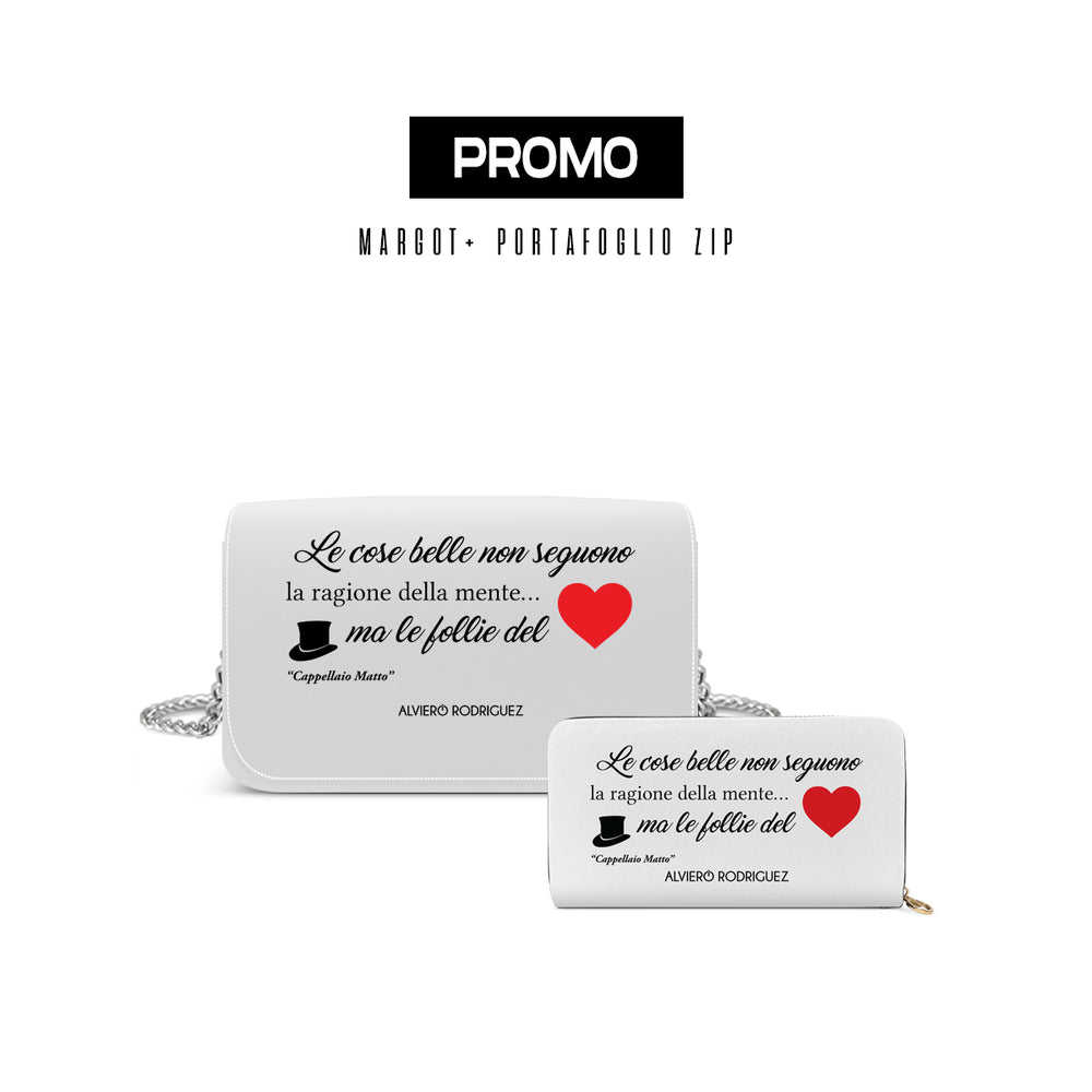 Promo Margot + Portafoglio Zip Bianco Le Cose Belle