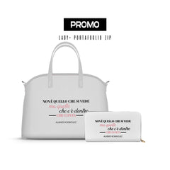 Promo Lady + Portafoglio Zip Bianco Non è Quello che