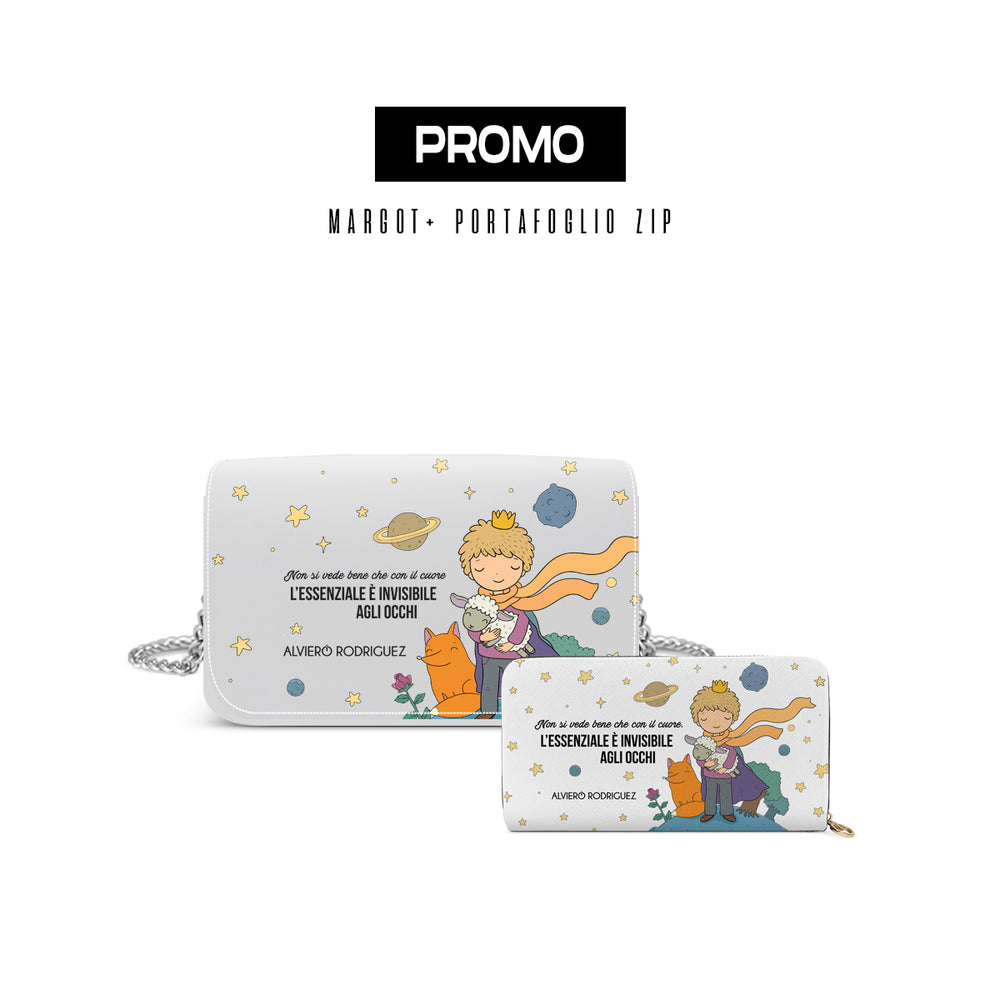 Promo Margot + Portafoglio Zip Bianco L'Essenziale