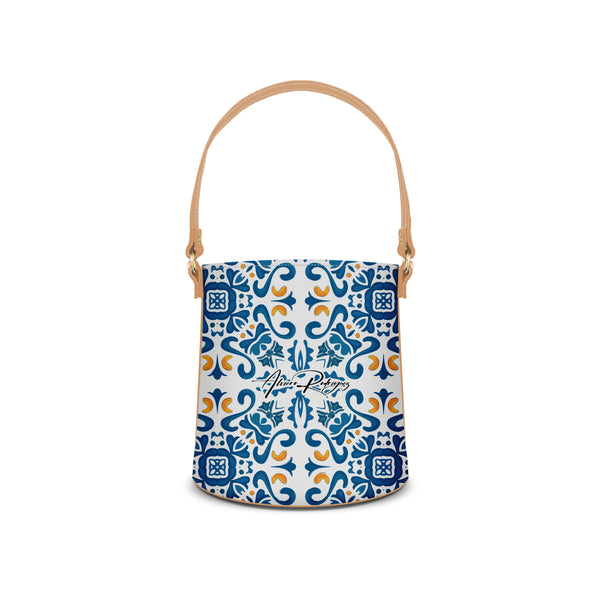 Borsa Secchiello Maioliche Blu