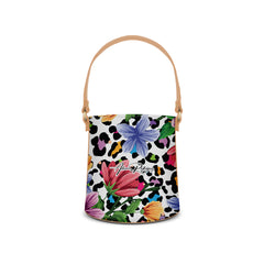 Borsa Secchiello Flower Leopard