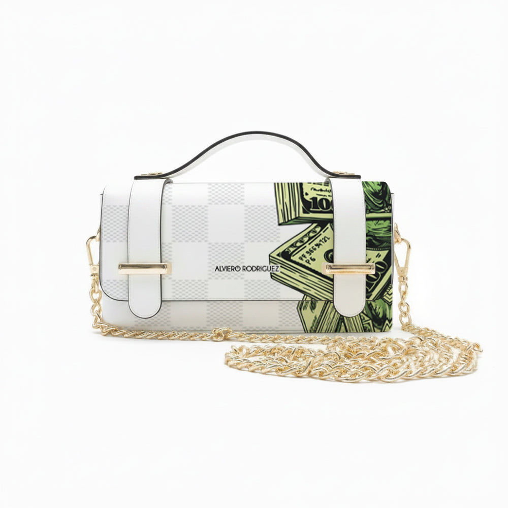 Borsa Chery Dollar Pattern White