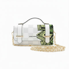 Borsa Chery Dollar Pattern White
