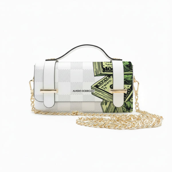 Borsa Chery Dollar Pattern White
