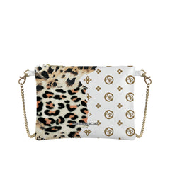 Pochette Teddy Leopard White