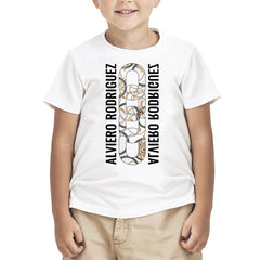 T-Shirt Bambino Royal White