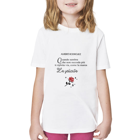 T-Shirt Bambina La felicità