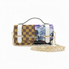 Borsa Chery Street Pattern Brown