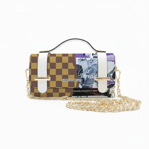 Borsa Chery Street Pattern Brown