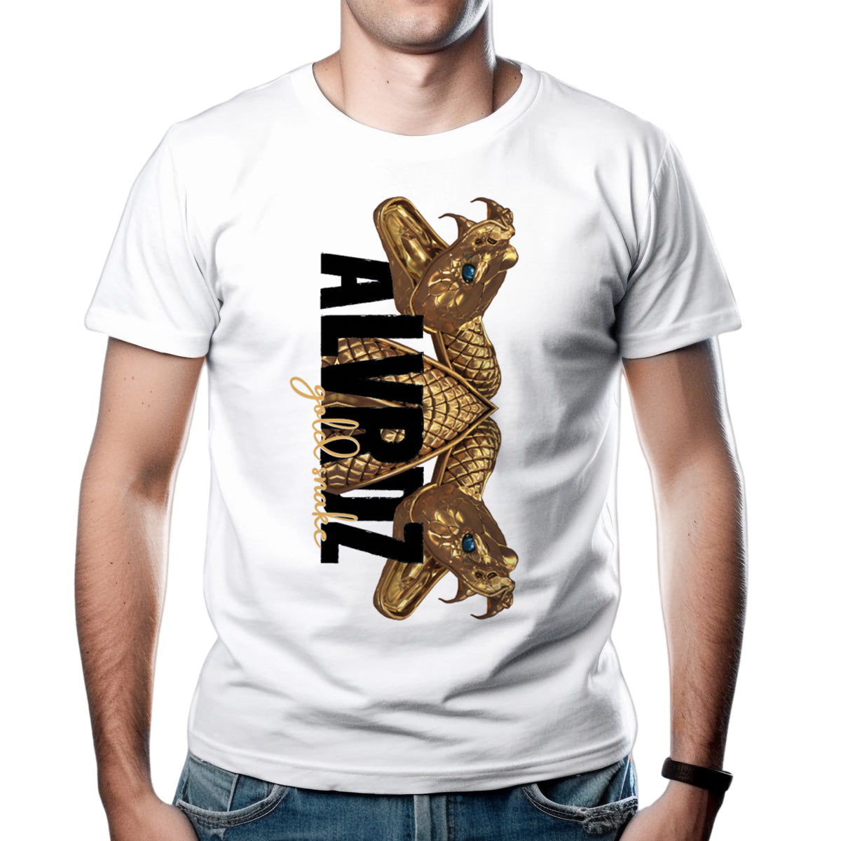 T-shirt Uomo Gold Snake