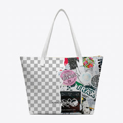 SHOPPER MAXI HALF BIANCO