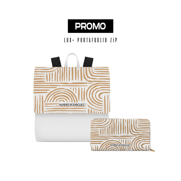 Promo Zainetto Lux + Portafoglio Zip Bianco Cheope