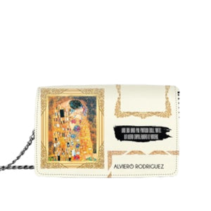 Tracolla Frame Klimt bianca