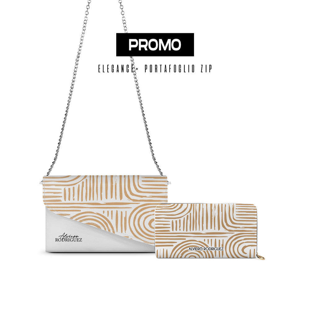 Promo Elegance + Portafoglio Zip Bianco Cheope