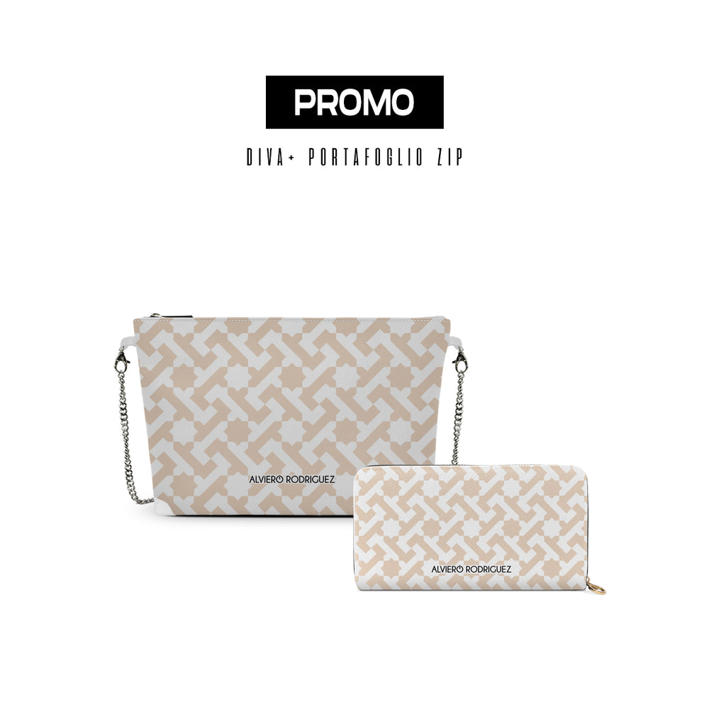 Promo diva + Portafoglio Zip Bianco Essential Line