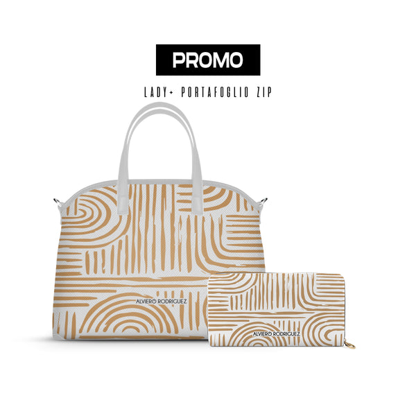 Promo Lady + Portafoglio Zip Bianco Cheope