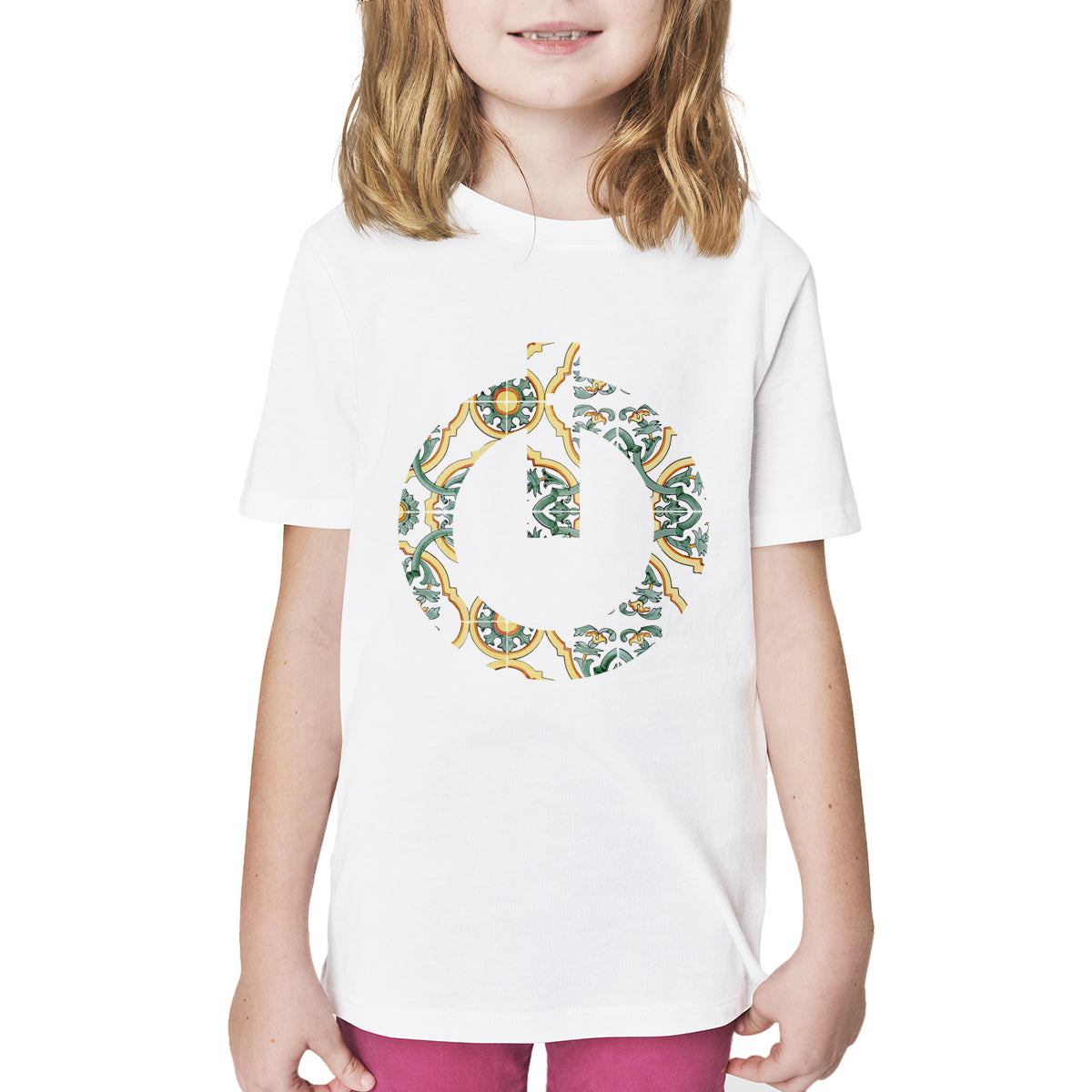 T-Shirt Bambina Maioliche Gialle