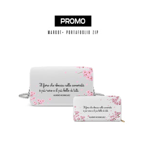 Promo Margot + Portafoglio Zip Bianco Il Fiore