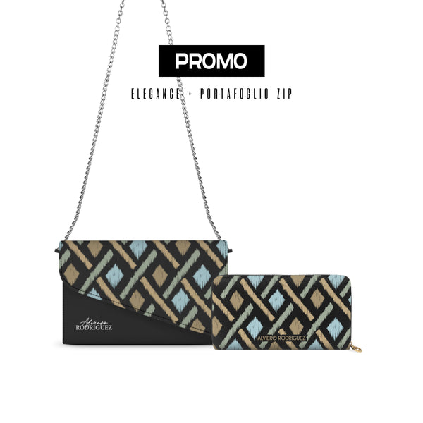 Promo Elegance + Portafoglio Zip Boho Stile