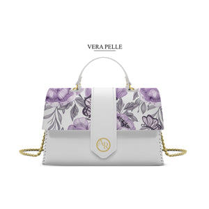 Borsa Bianca Alice Butterfly Violet