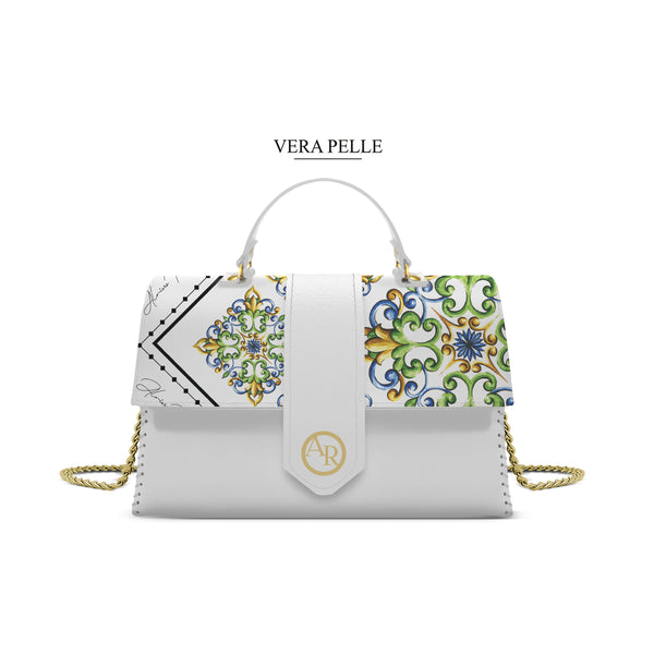 Borsa Bianca Alice Hope Maioliche
