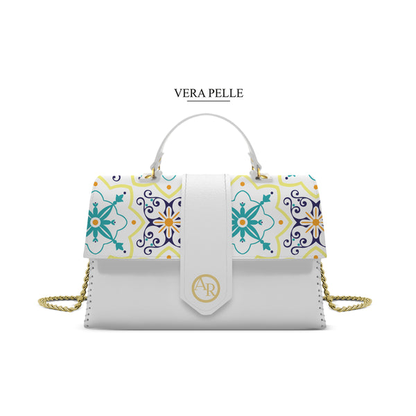 Borsa Bianca Alice Maioliche Verdaracio