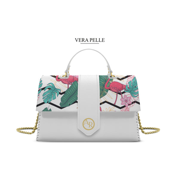 Borsa Bianca Alice Elegant Tropical