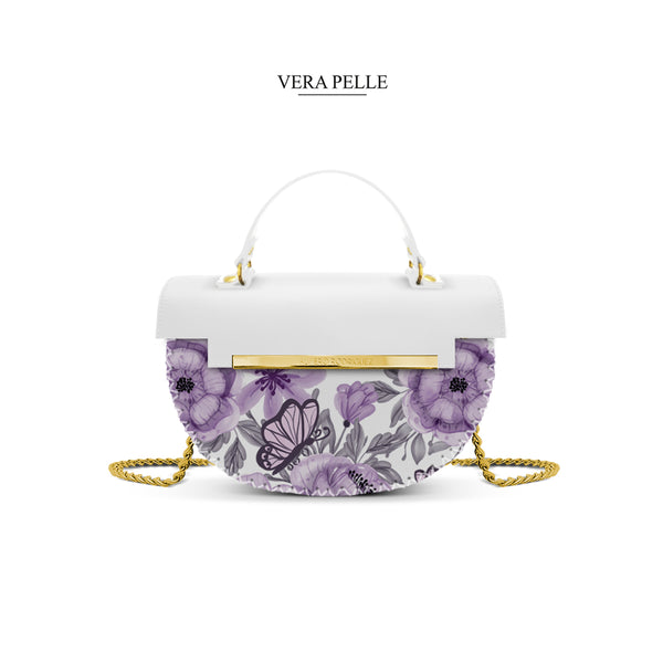 Borsa Bianca Giulia Butterfly Violet