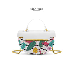 Borsa Bianca Giulia Elegant Tropical