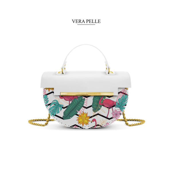 Borsa Bianca Giulia Elegant Tropical