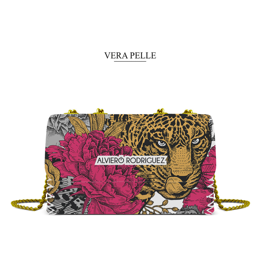 Borsa Madame Bianca Floral Leopard