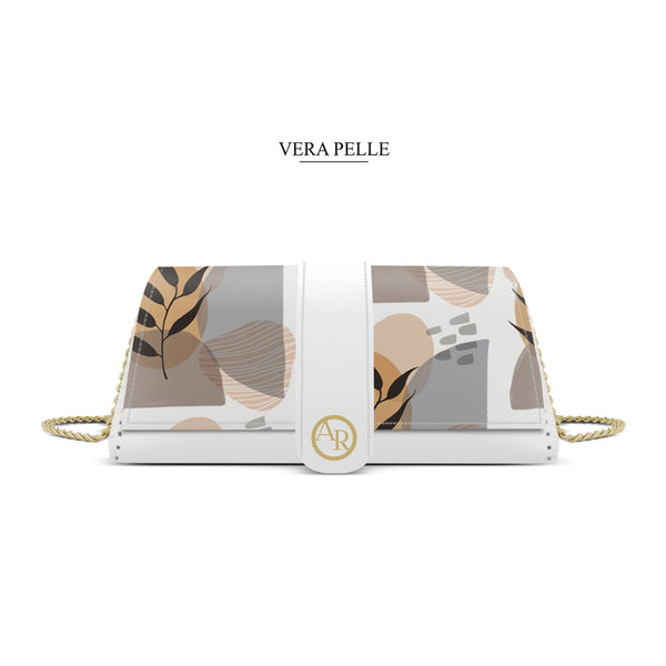 Borsa Bianca Royal Abstract Plant