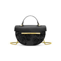 Borsa Giulia Roses Black