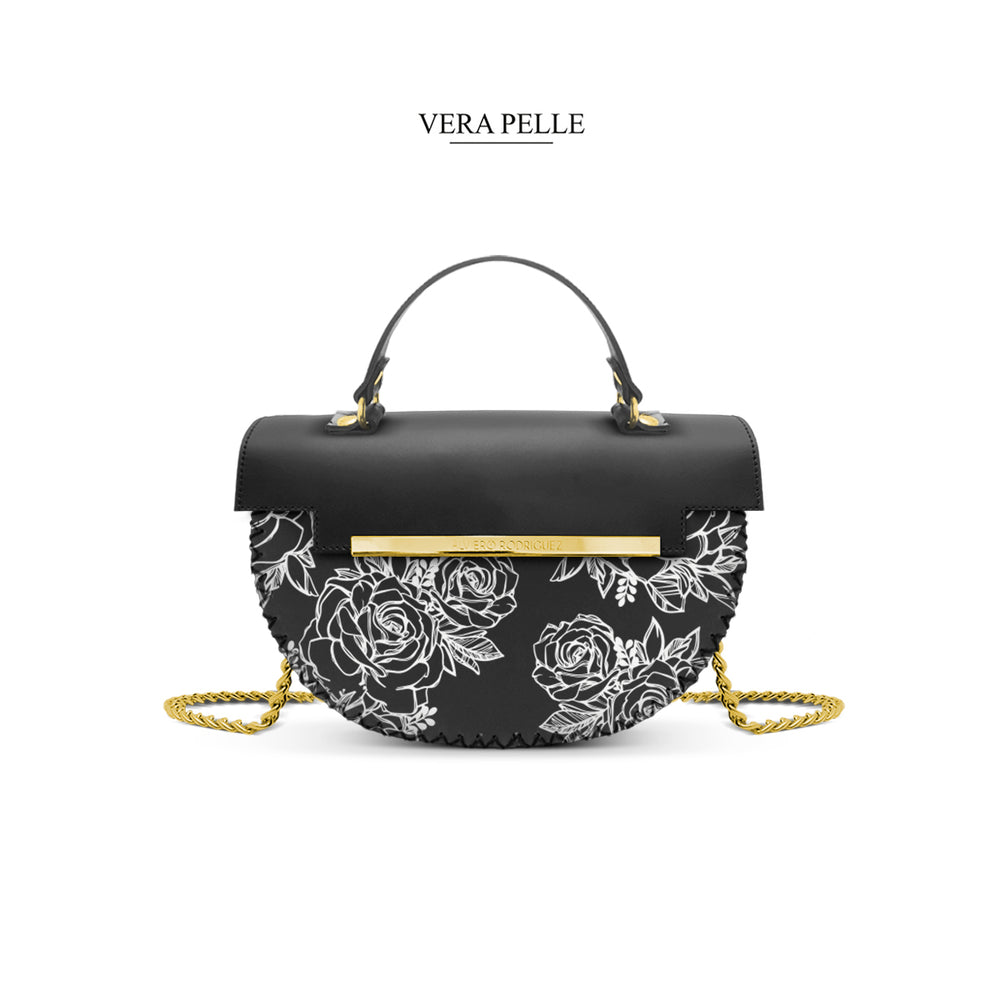 Borsa Giulia Roses White