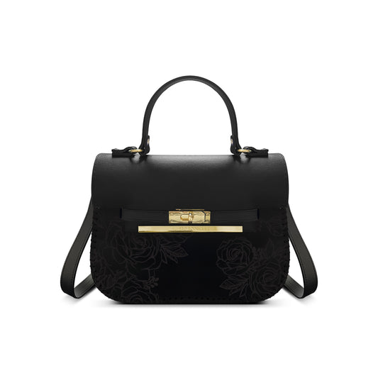 Borsa Zoe Roses Black