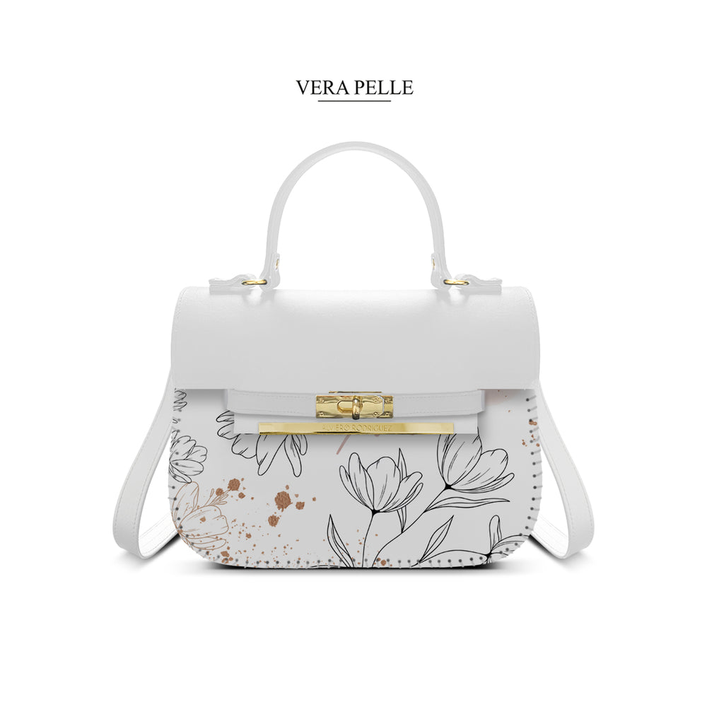 Borsa Bianca Zoe Art of Flowers
