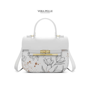 Borsa Bianca Zoe Art of Flowers