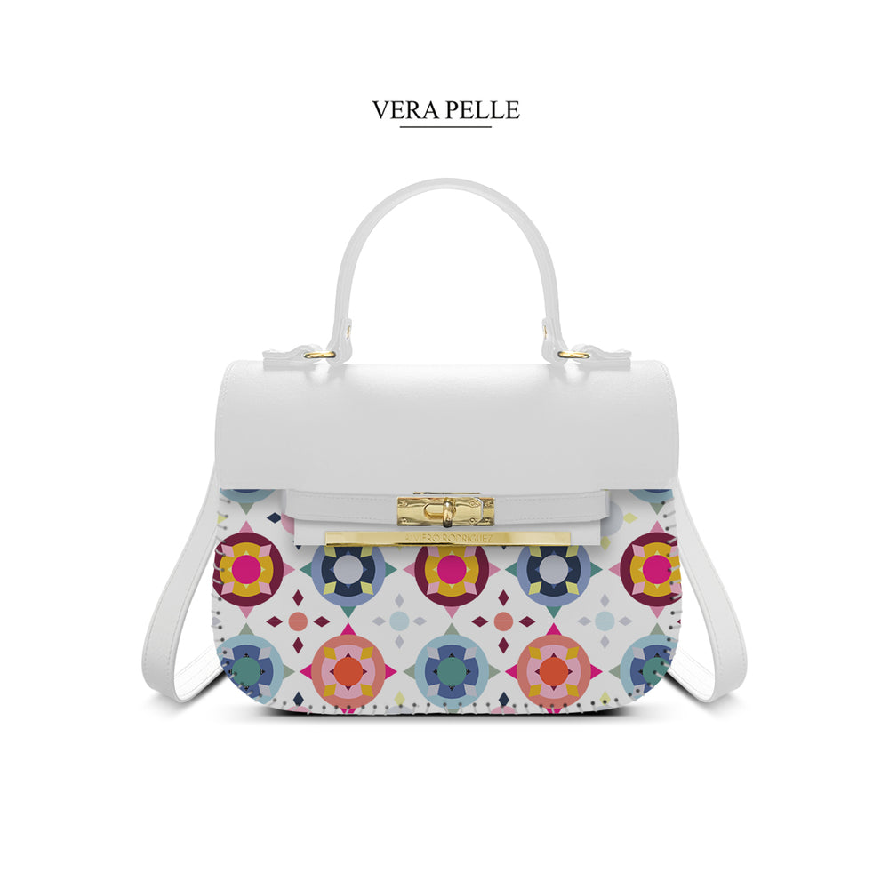 Borsa Bianca Zoe Color Maioliche