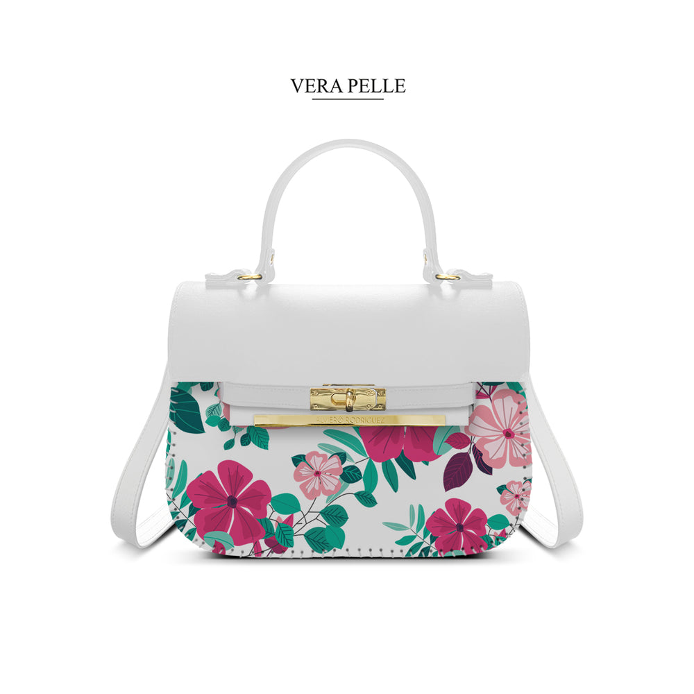 Borsa Bianca Zoe Flowers Season