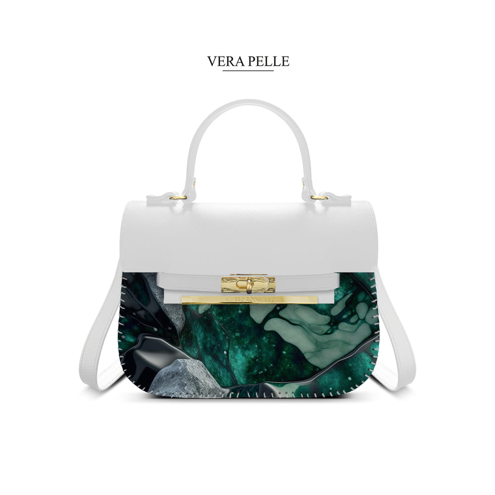 Borsa Bianca Zoe Green Marmle