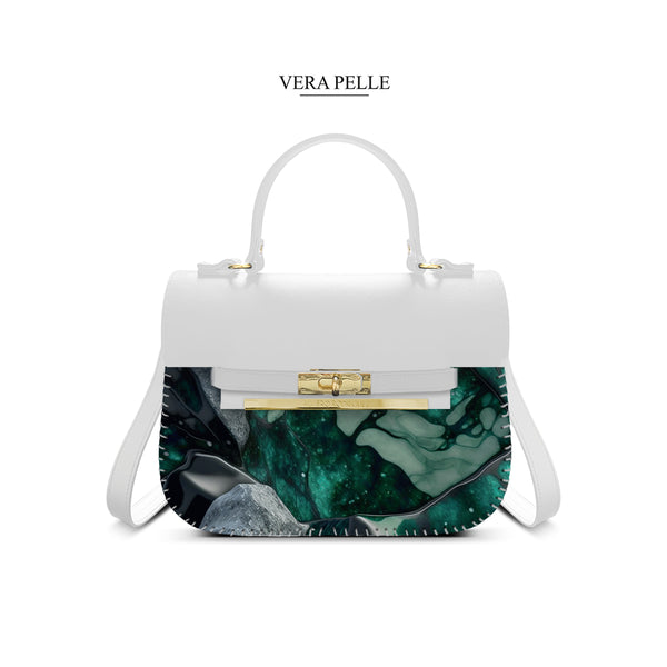 Borsa Bianca Zoe Green Marmle