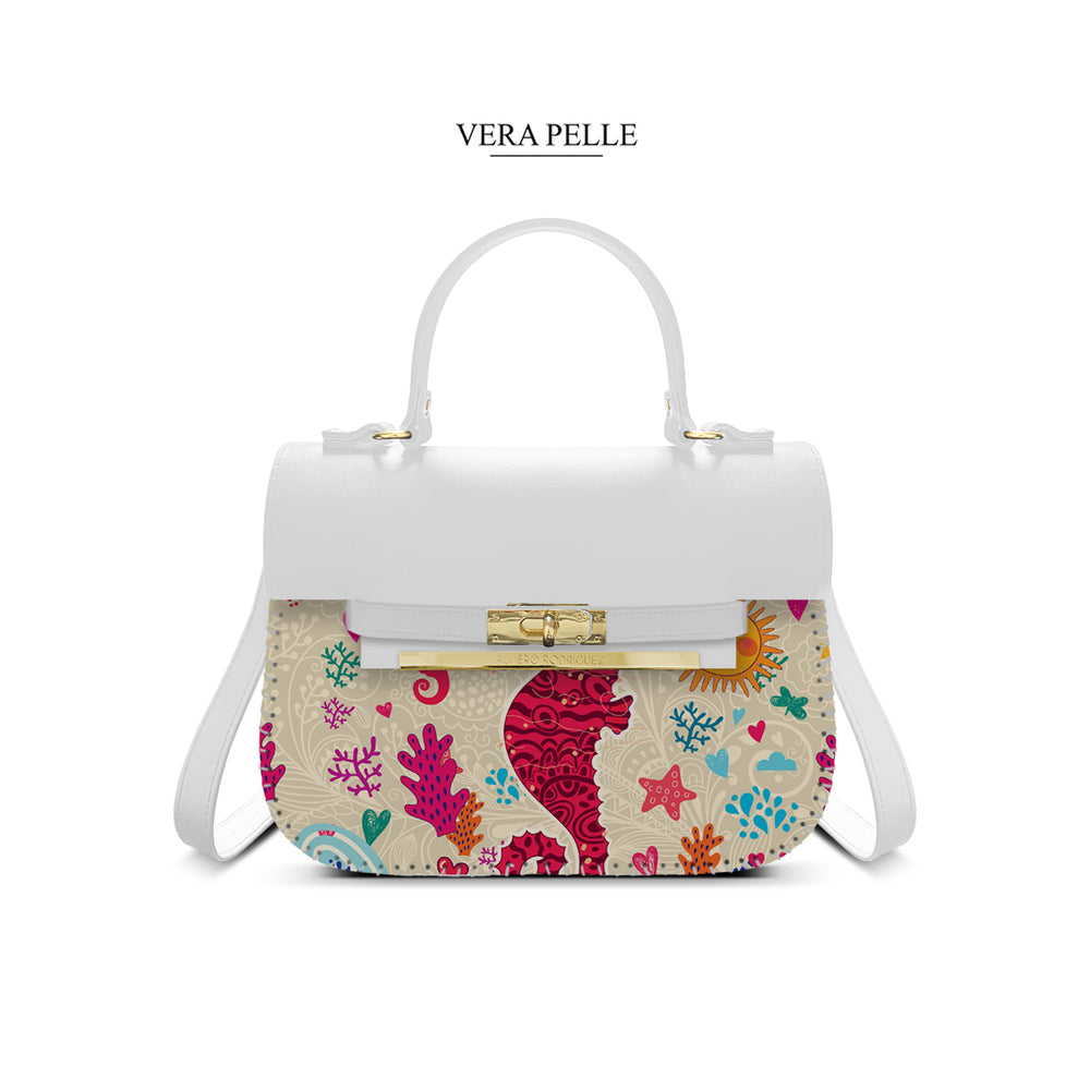 Borsa Bianca Zoe Seahorse