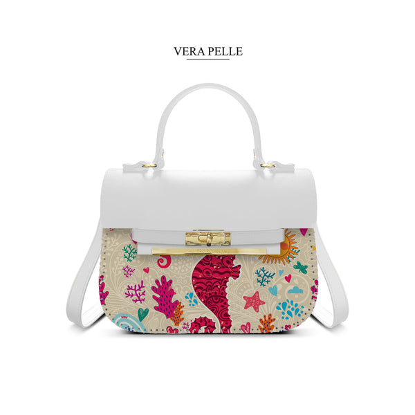 Borsa Bianca Zoe Seahorse
