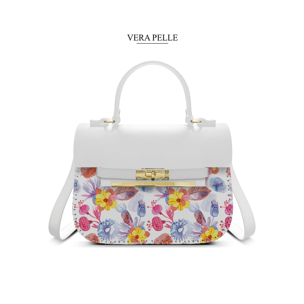 Borsa Bianca Zoe Color Flower