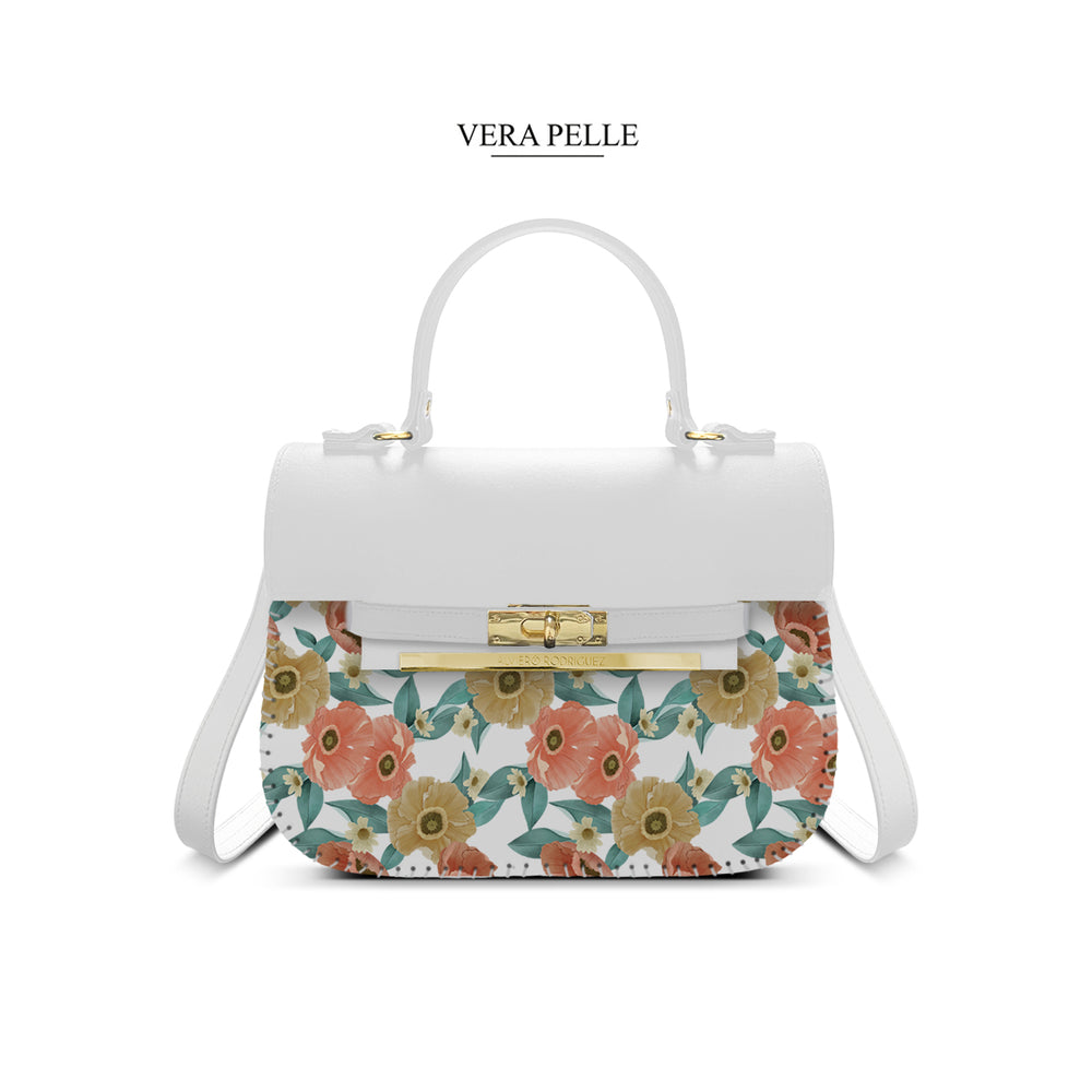 Borsa Bianca Zoe Drawn Floral